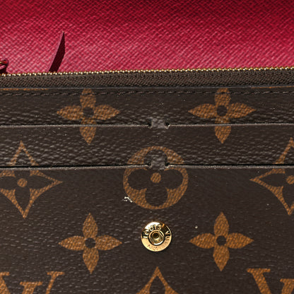 Louis Vuitton Monogram Emilie Wallet Fuchsia 9 of 9
