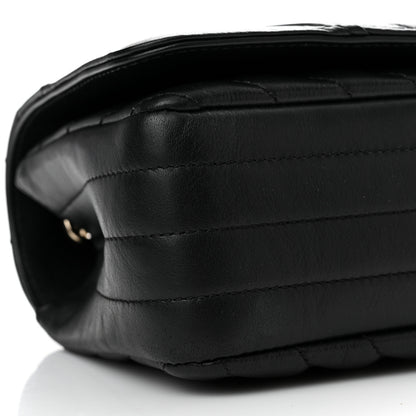 Chanel Calfskin Chevron Quilted Mini Statement Flap Black 9 of 11