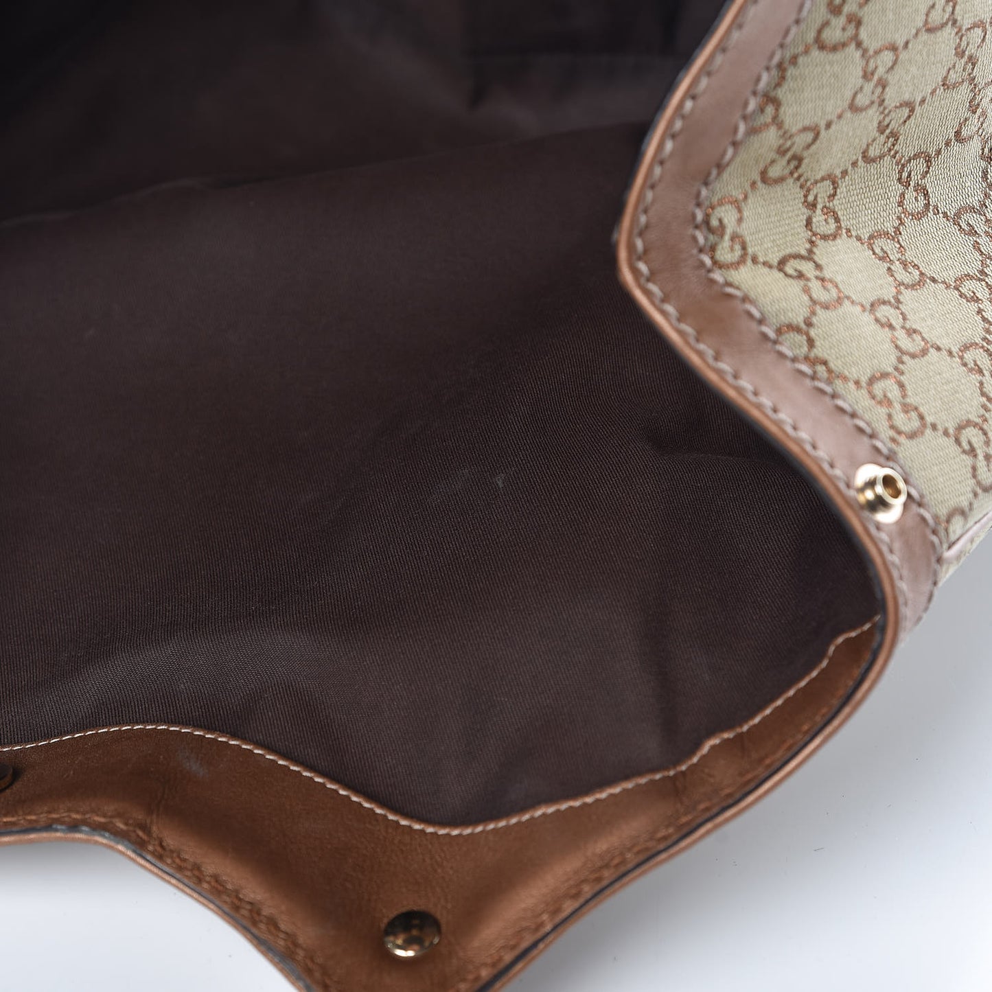 Metallic Monogram Large Sukey Tote Bronze