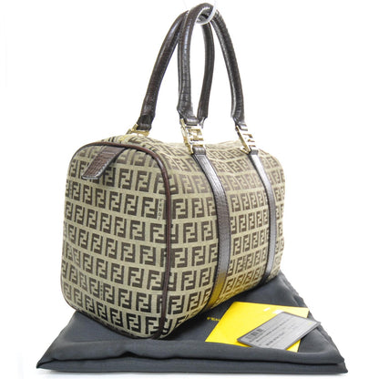 Fendi Zucchino Vitello Small Boston Mogano Panna Bruciato 2 of 10