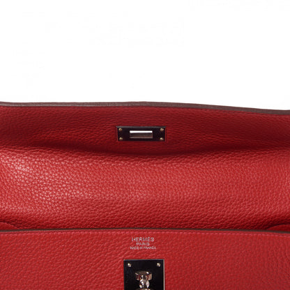 Hermes Taurillon Clemence Kelly Retourne 32 Rouge Casaque 14 of 32