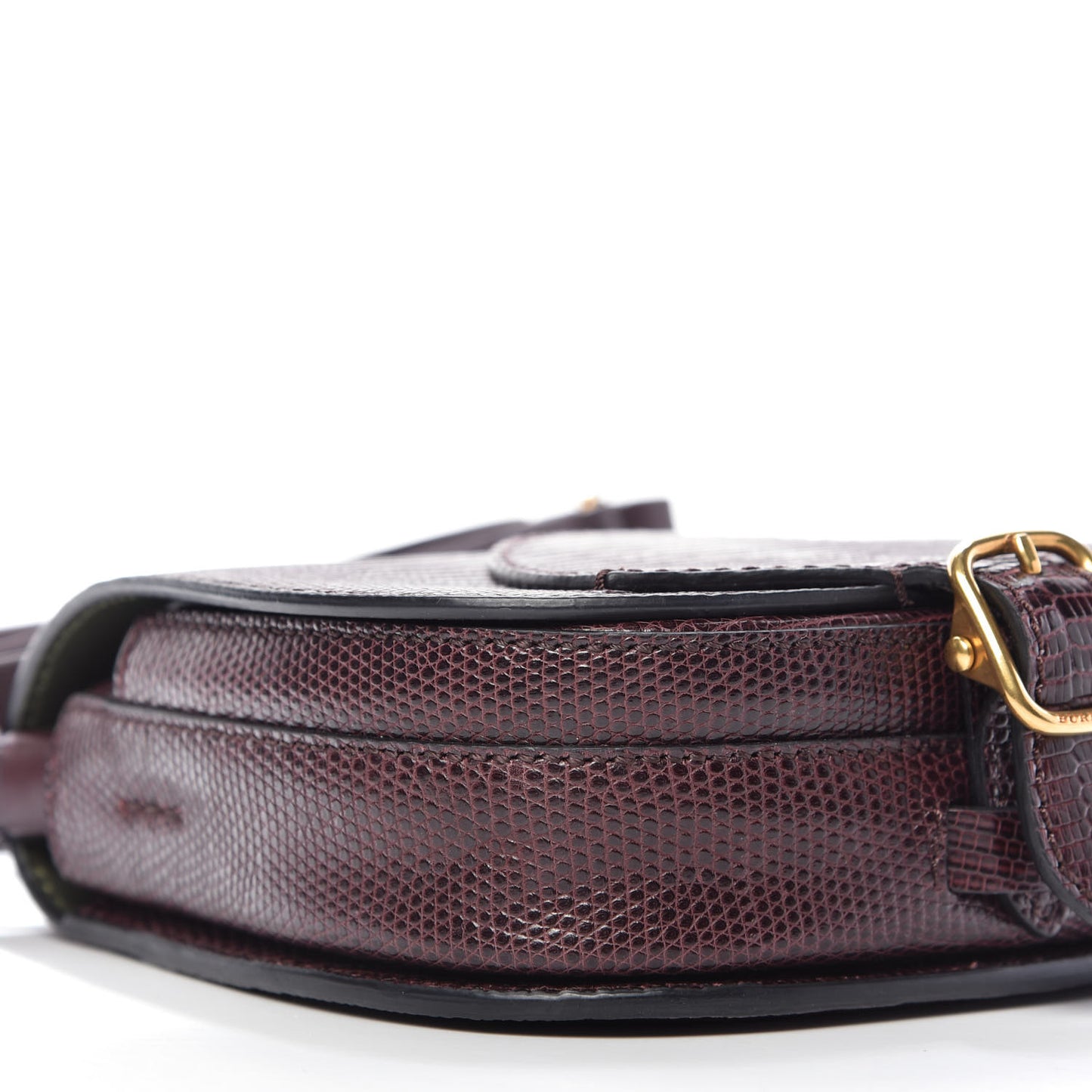Lizard Square Satchel Dark Mahogany