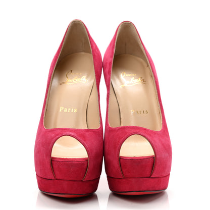 Christian Louboutin Suede Palais Royal 140 Pumps 36 Fuschia 2 of 11
