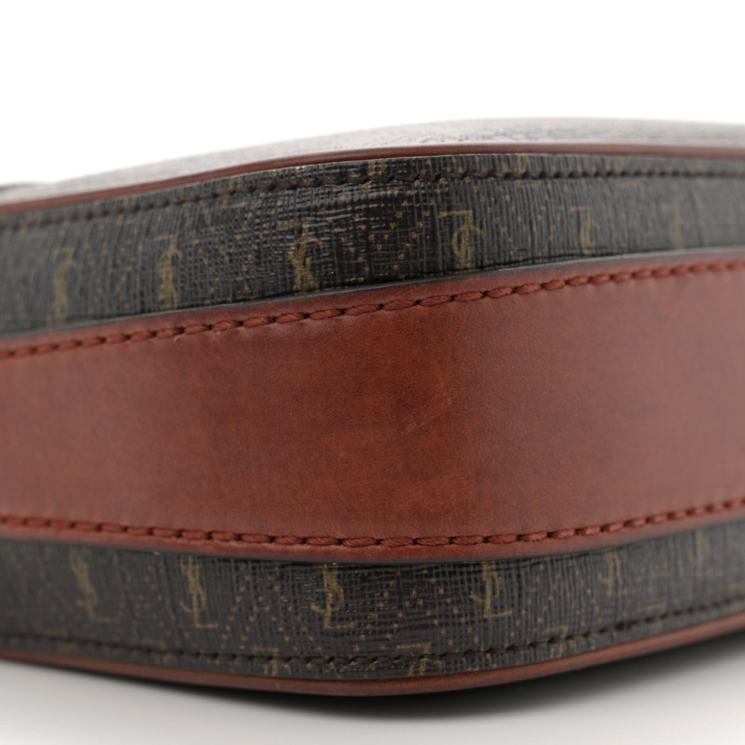 Saint Laurent Canvas Smooth Calfskin Le Monogramme Camera Bag Chestnut 9 of 15