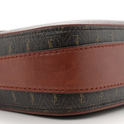 Saint Laurent Canvas Smooth Calfskin Le Monogramme Camera Bag Chestnut 9 of 15