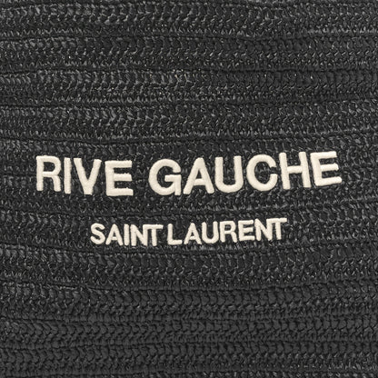 Saint Laurent Raffia Rive Gauche Tote Black 8 of 10