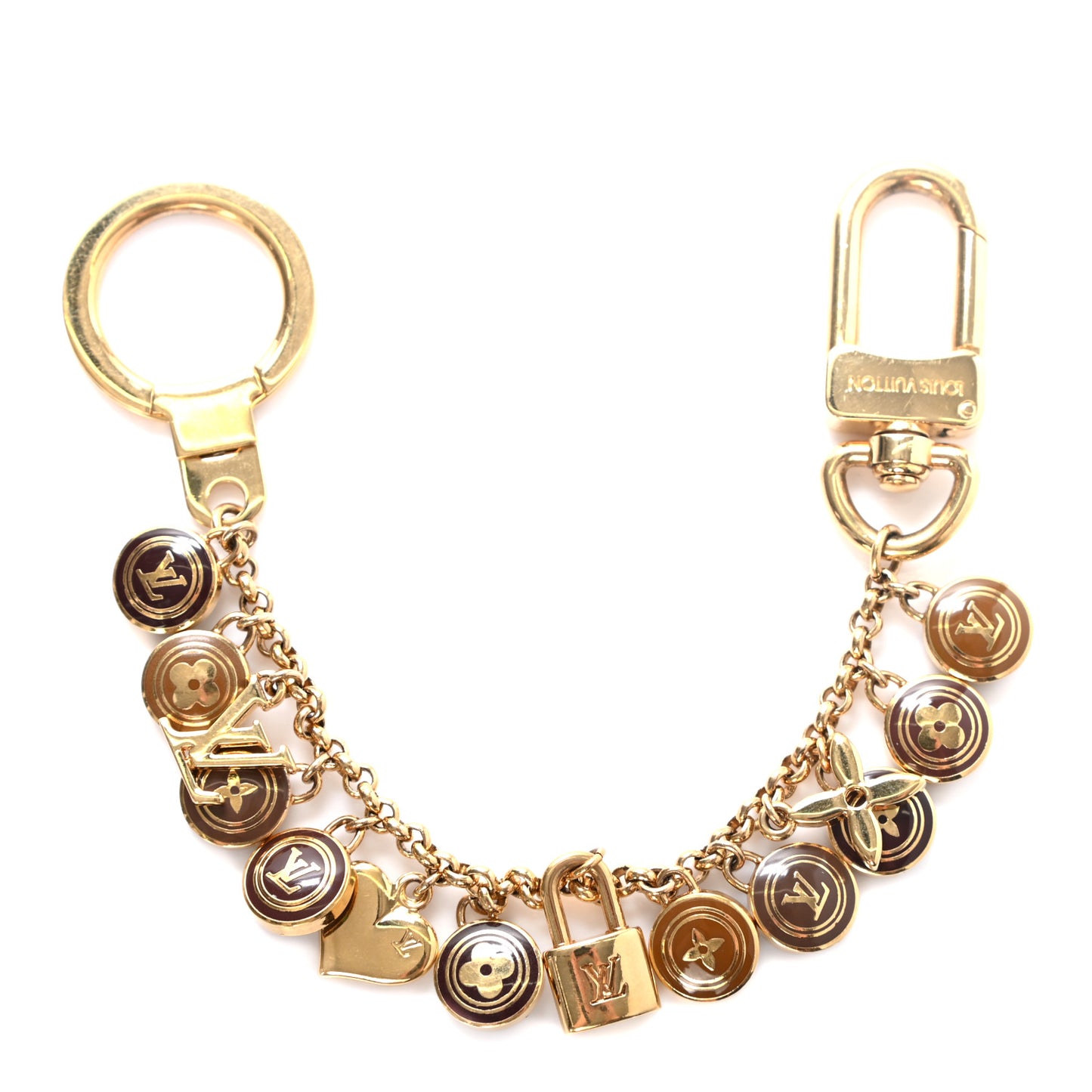 Pastilles Key Chain Bag Charm Brown