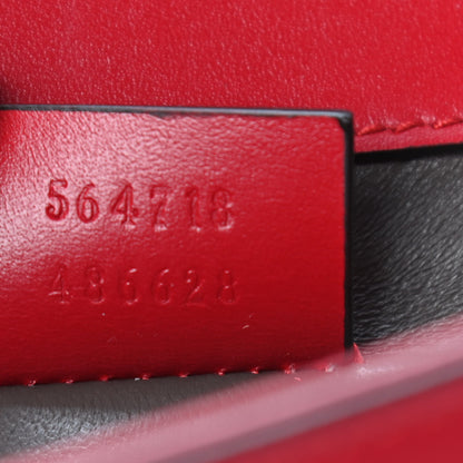 Gucci Smooth Calfskin Mini Zumi Shoulder Bag Hibiscus Red 7 of 10