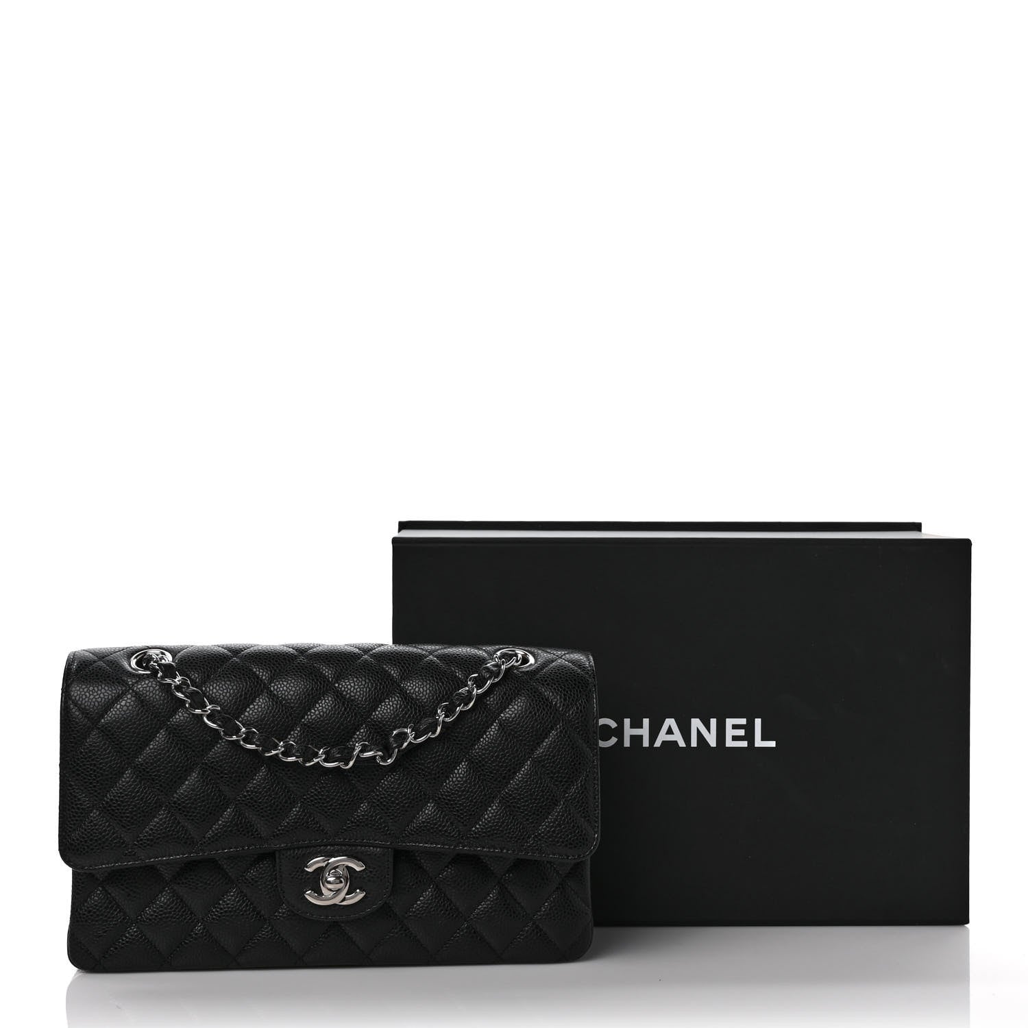 Chanel Caviar Quilted Medium Double Flap Black 11 of 11