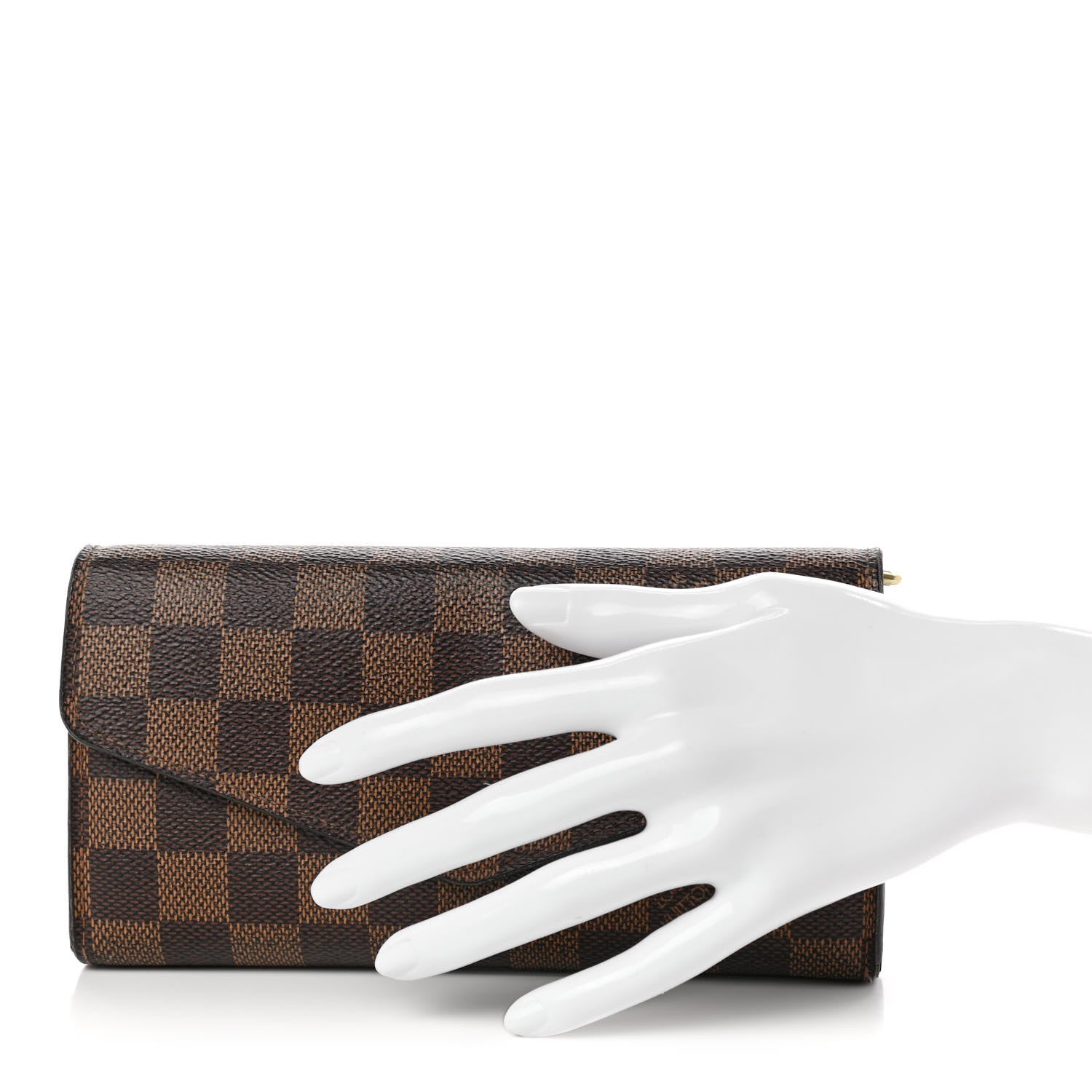 Louis Vuitton Damier Ebene Sarah Wallet NM 2 of 11