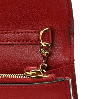 Fendi Vitello Cruise F is Fendi FF 1974 Embossed Medium Envelope Wallet On Chain Fragola Maya Black 15 of 15