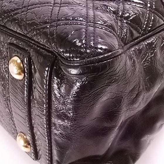 Marc Jacobs Patent Quilted URSULA Bowler Black 5 of 11