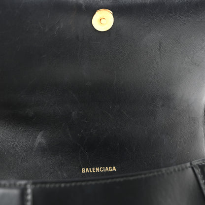 Balenciaga Shiny Box Calfskin Small Hourglass Top Handle Bag Black 12 of 12