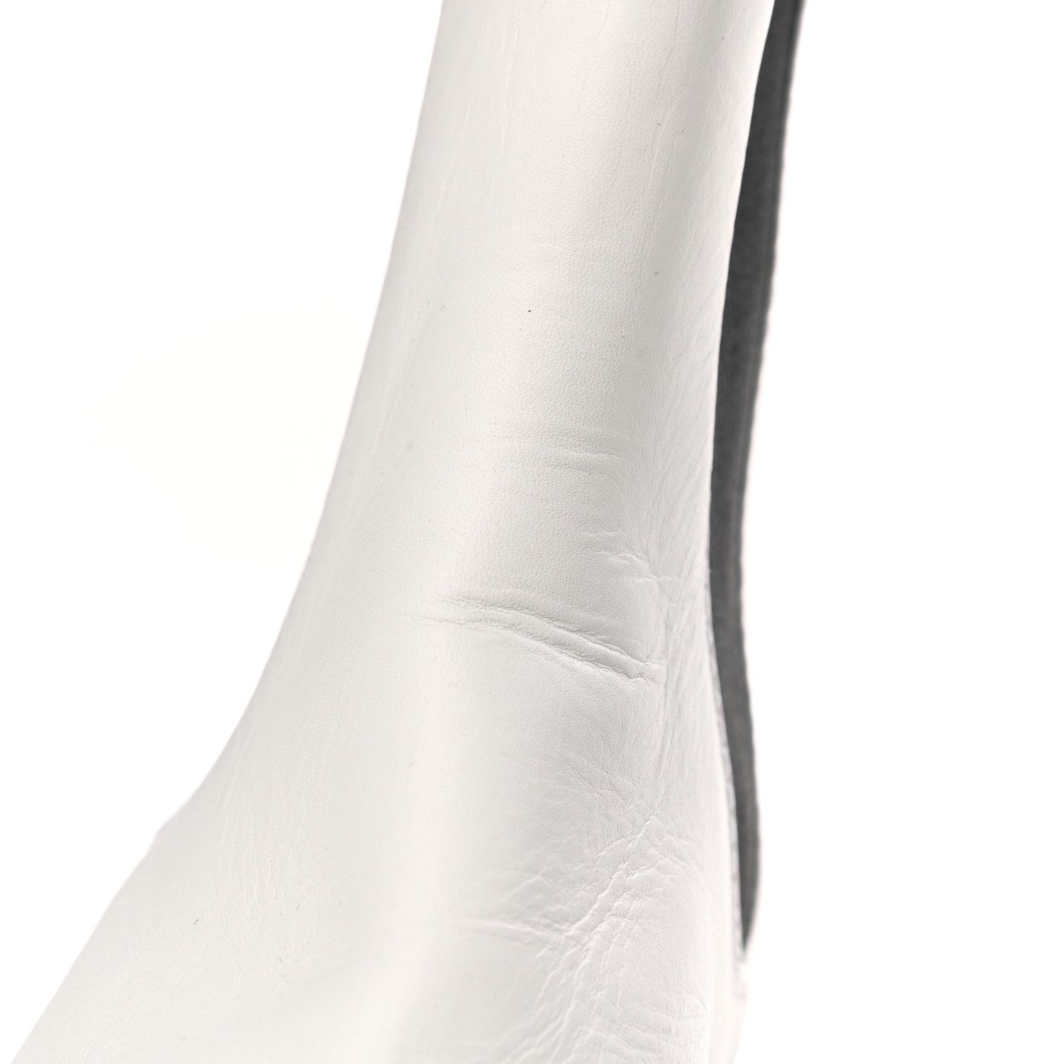 Chanel Calfskin Cap Toe CC Ankle Boots 37.5 White Black 8 of 9