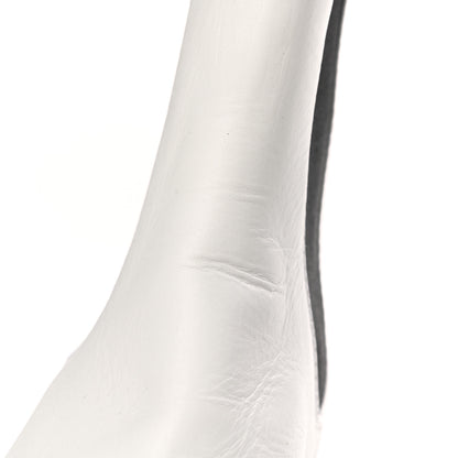 Chanel Calfskin Cap Toe CC Ankle Boots 37.5 White Black 8 of 9