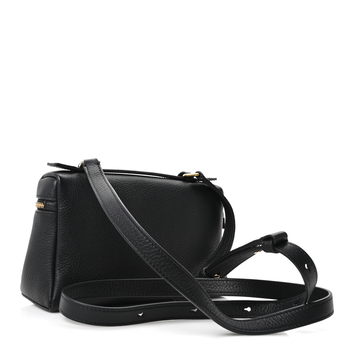 Loro Piana Grained Calfskin L19 Extra Pocket Pouch Black 3 of 9