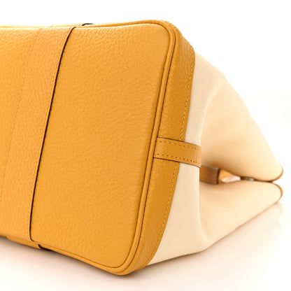 Hermes Toile Militaire Vache Country Garden Party 36 MM Tote Jaune Ambre 10 of 11