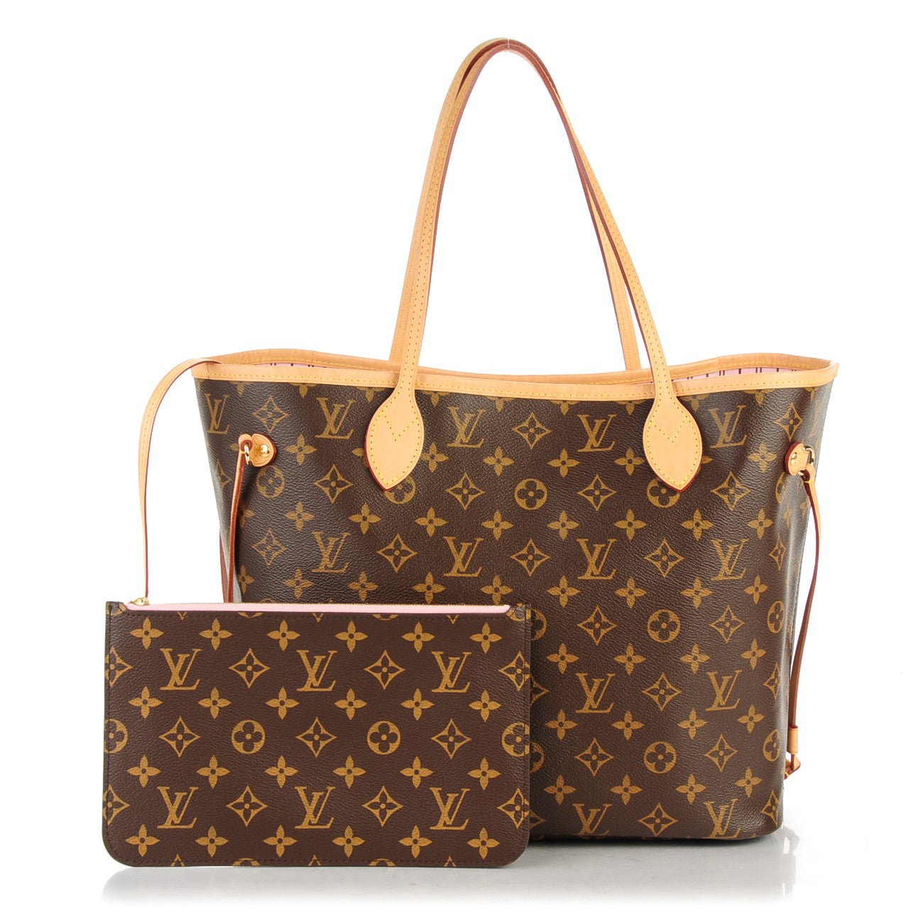 Louis Vuitton Monogram Neo Neverfull MM Rose Ballerine 1 of 8