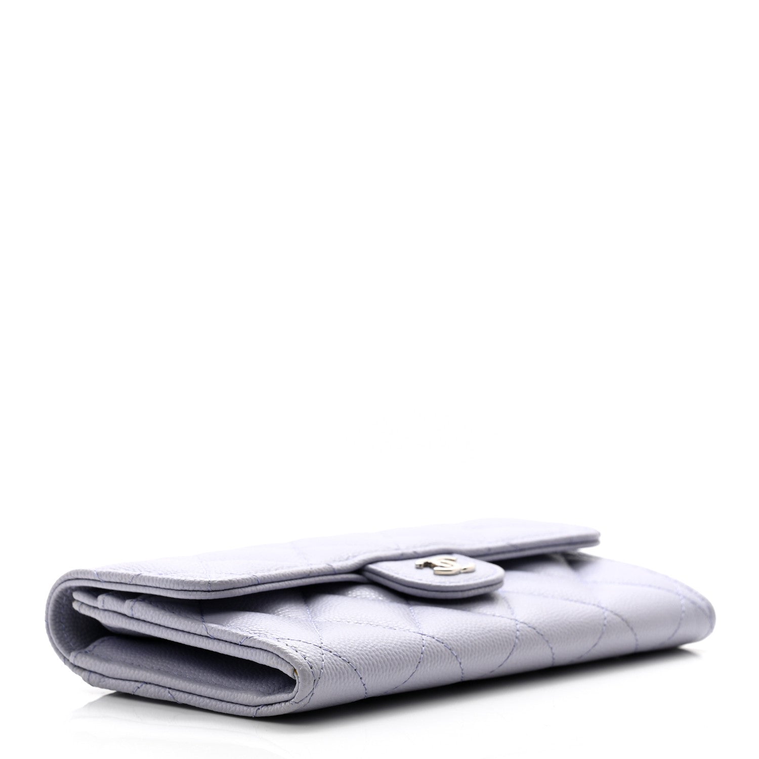 Chanel Caviar Quilted Medium Flap Wallet Light Purple 4 of 8