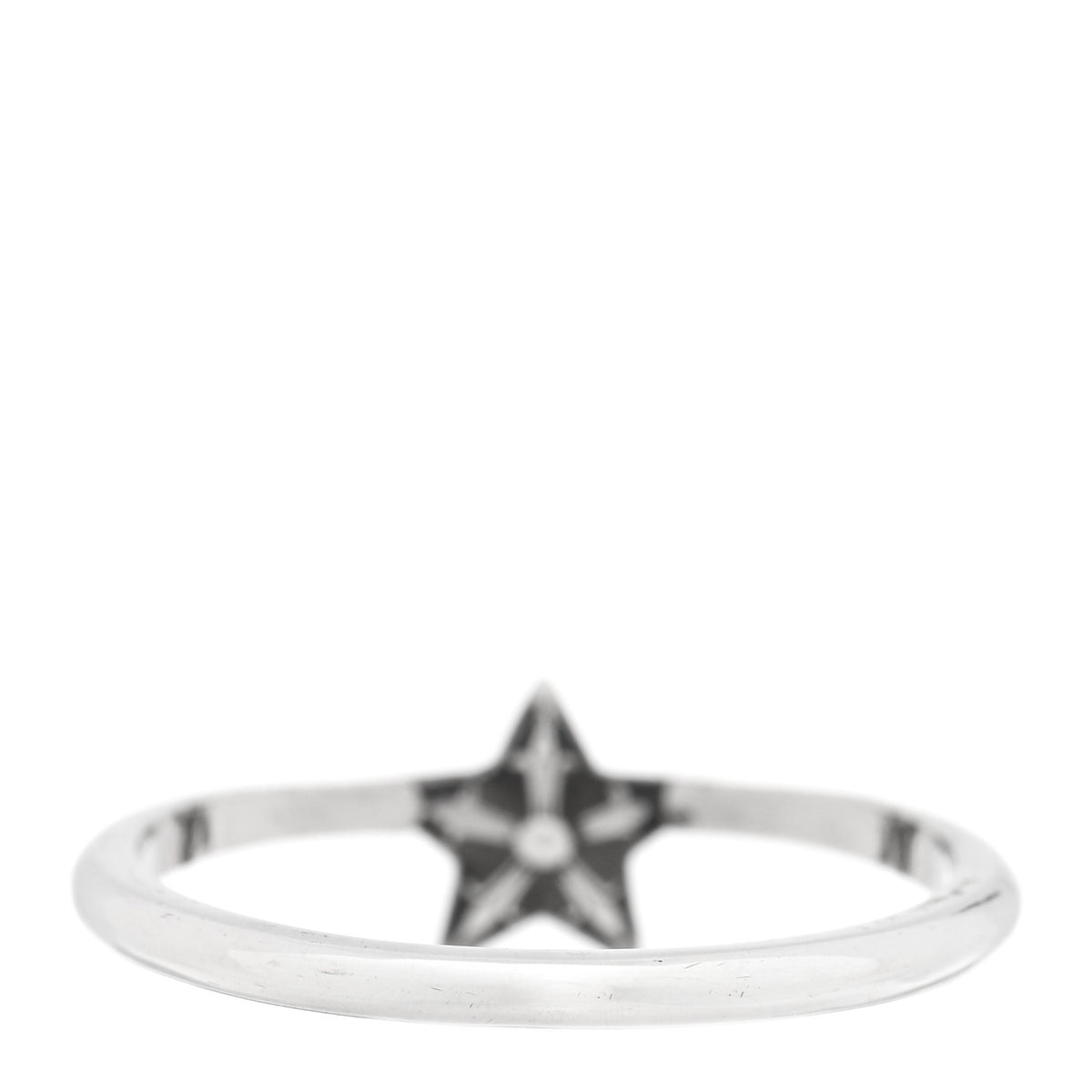 Chrome Hearts Sterling Silver Star Bubblegum Ring  54 7 3 of 4