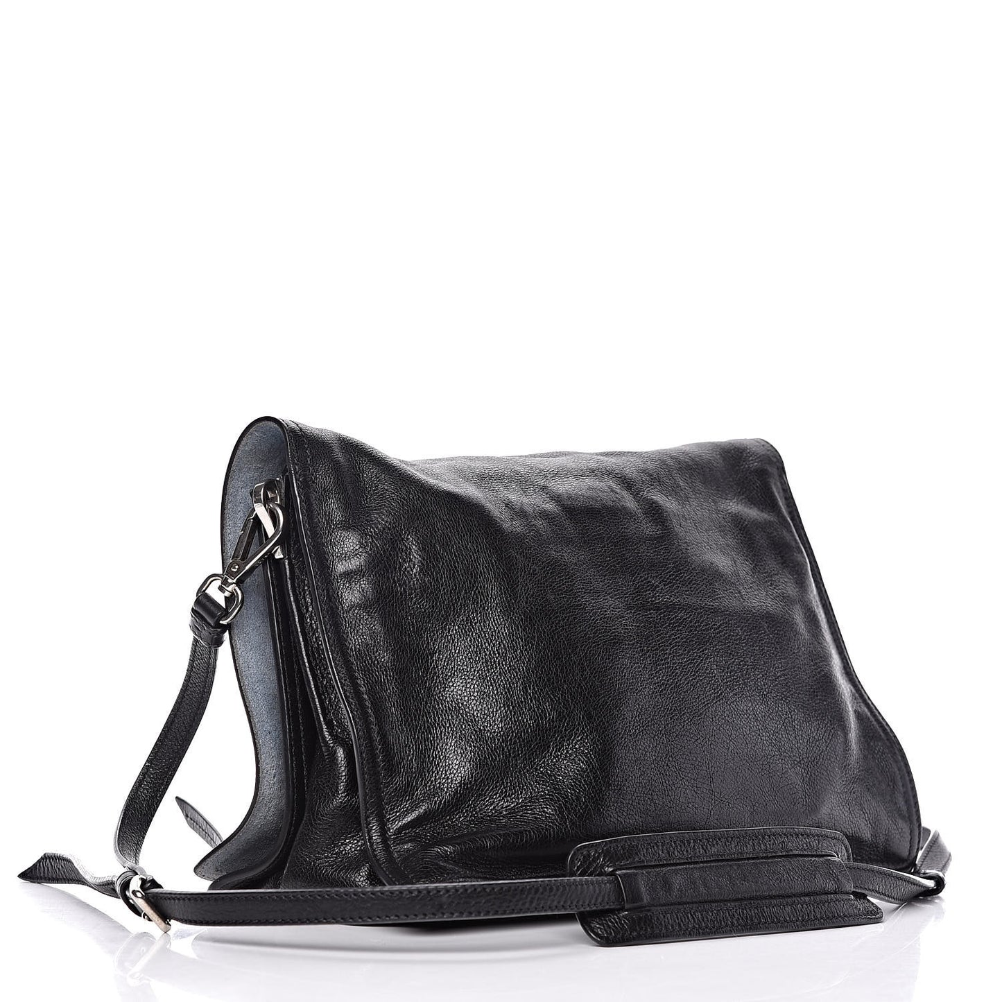 Glace Calf Etiquette Flap Black Astrale