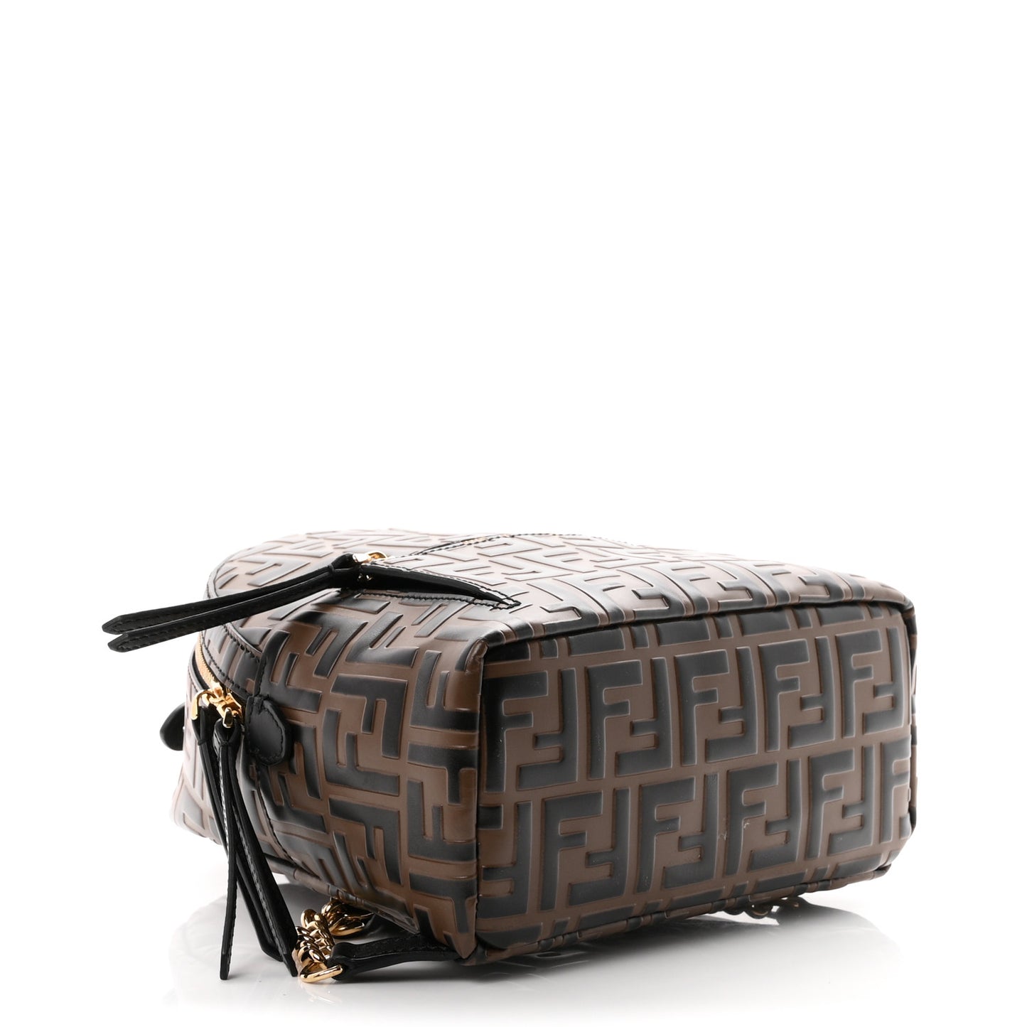 Vitello Bi-Color FF 1974 Embossed Mini Backpack Maya Black