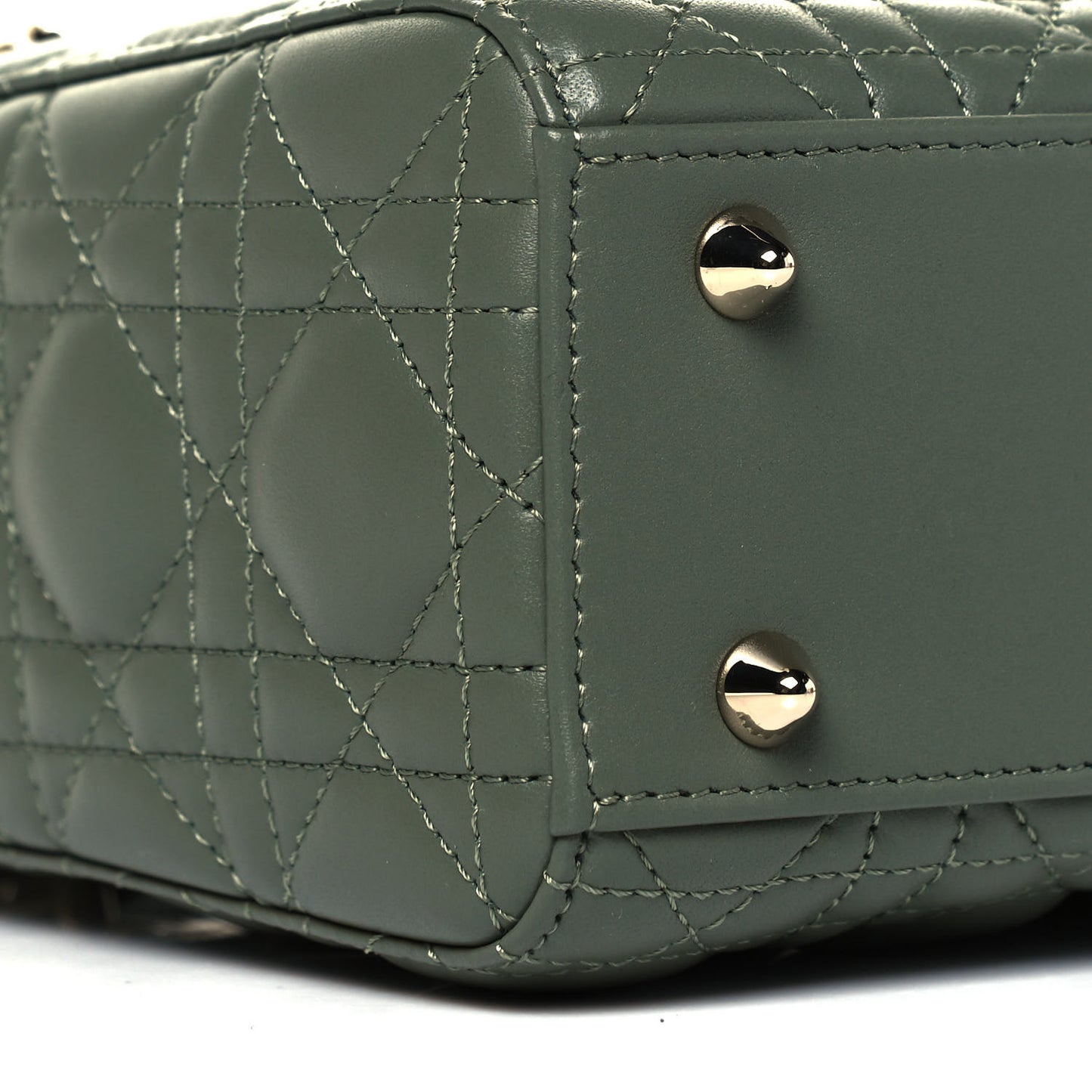 Lambskin Cannage Small My ABCDior Lady Dior Army Green