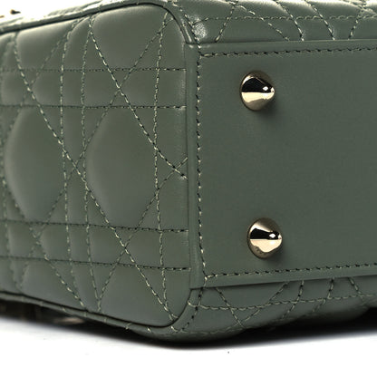 Christian Dior Lambskin Cannage Small My ABCDior Lady Dior Army Green 7 of 8