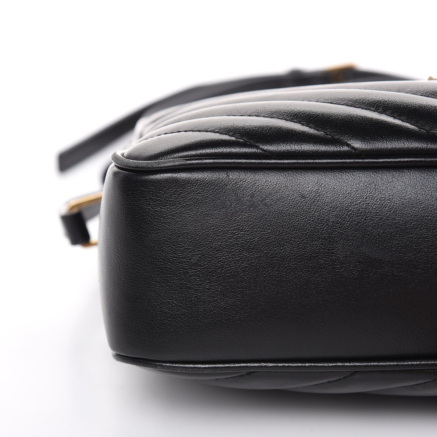 Calfskin Matelasse Monogram Lou Camera Bag Black