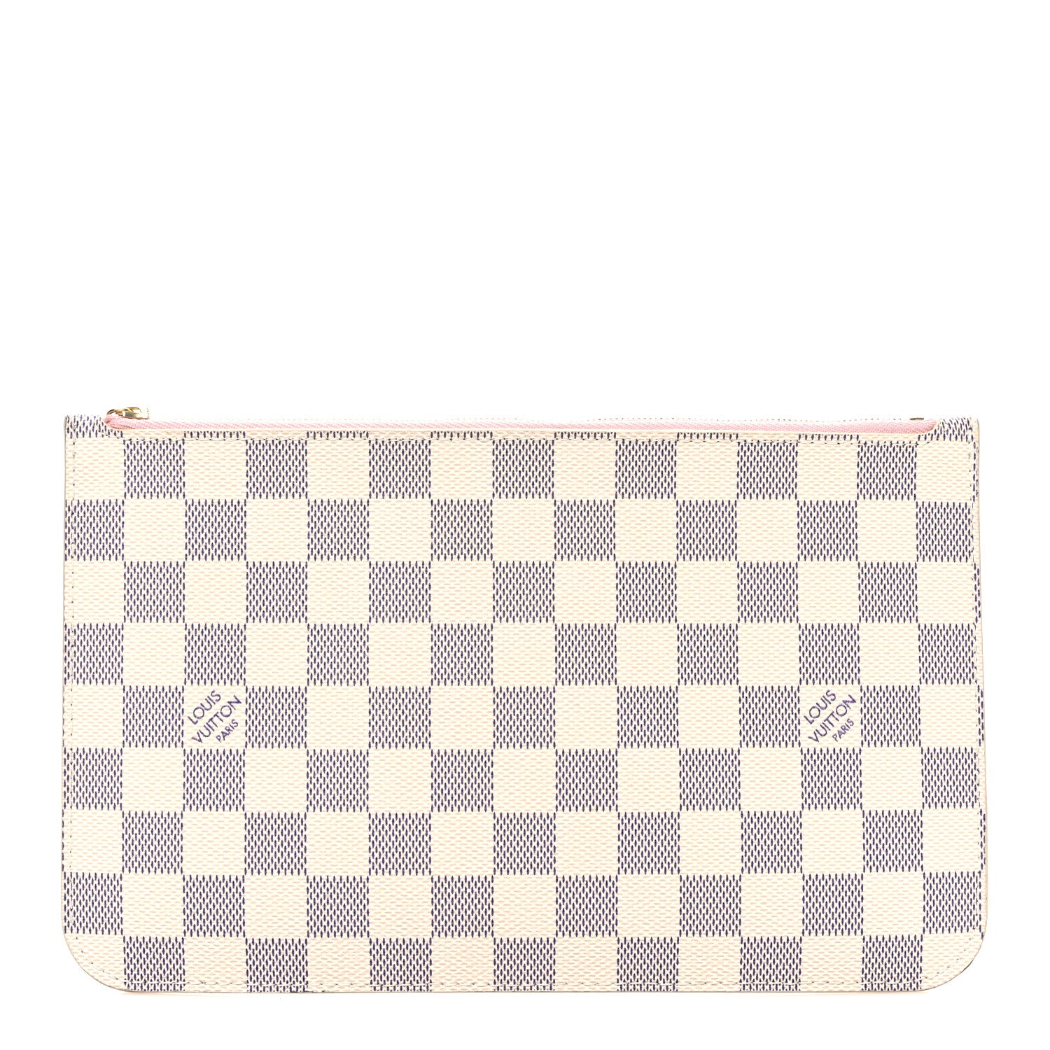 Louis Vuitton Damier Azur Neverfull MM GM Pochette Rose Ballerine 1 of 7