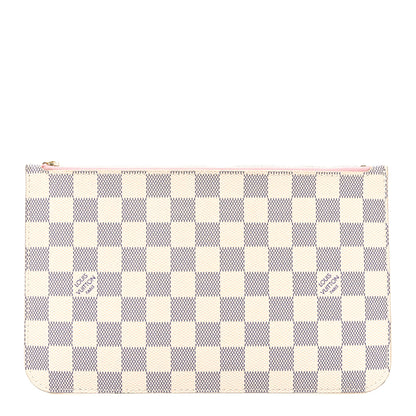 Louis Vuitton Damier Azur Neverfull MM GM Pochette Rose Ballerine 1 of 7