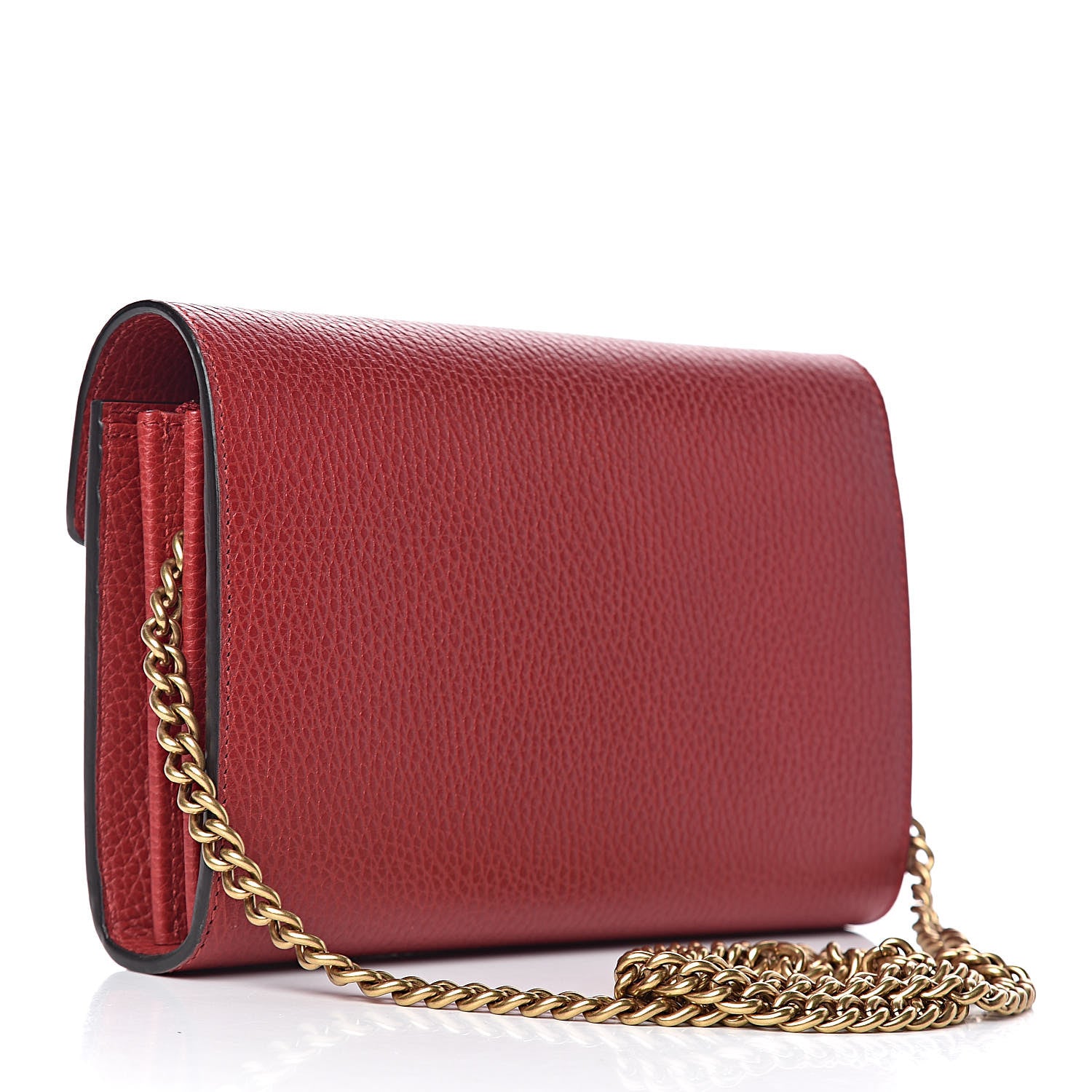Gucci Calfskin Garden Dionysus Chain Wallet Hibiscus Red 3 of 12