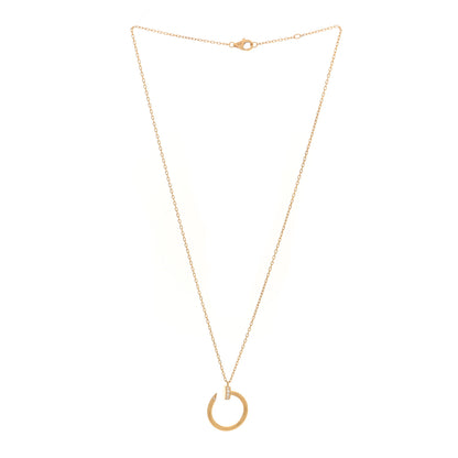 Cartier 18K Yellow Gold Diamond Juste Un Clou Pendant Necklace 3 of 5
