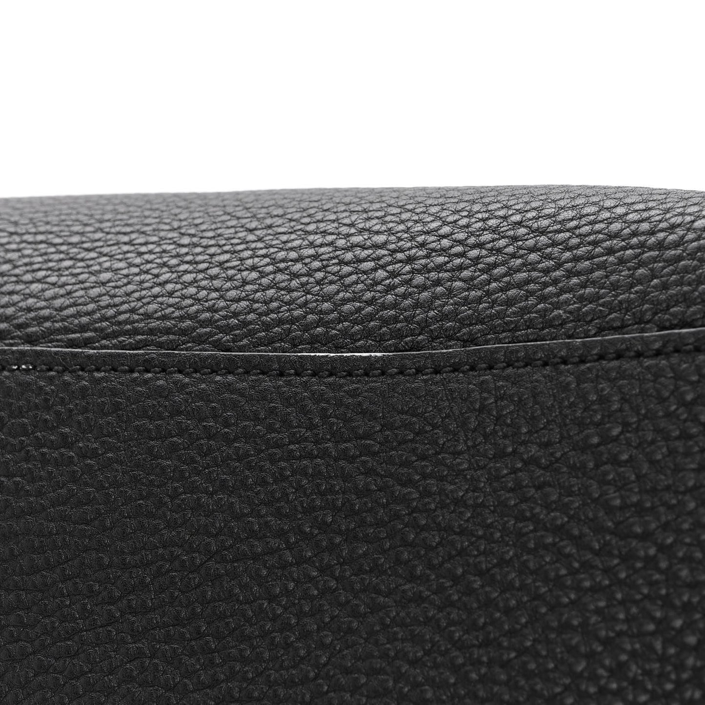 Vitello Daino Shopping Satchel Black