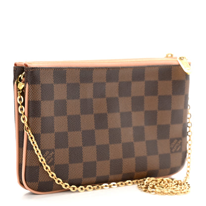 Louis Vuitton Damier Ebene Double Zip Pochette 3 of 13