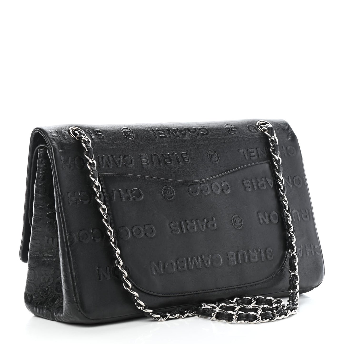 Calfskin Unlimited Jumbo Double Flap Black