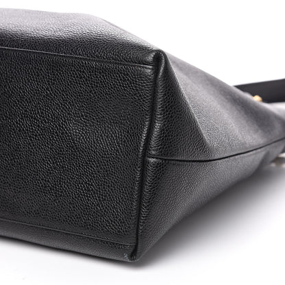Chanel Caviar Large CC Shoulder Bag Black 8 of 10