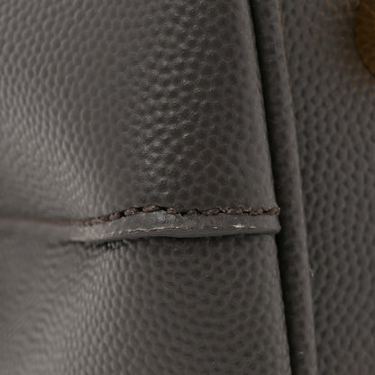 Saint Laurent Grain De Poudre Matelasse Chevron Monogram Shopping Bag Fog 14 of 14