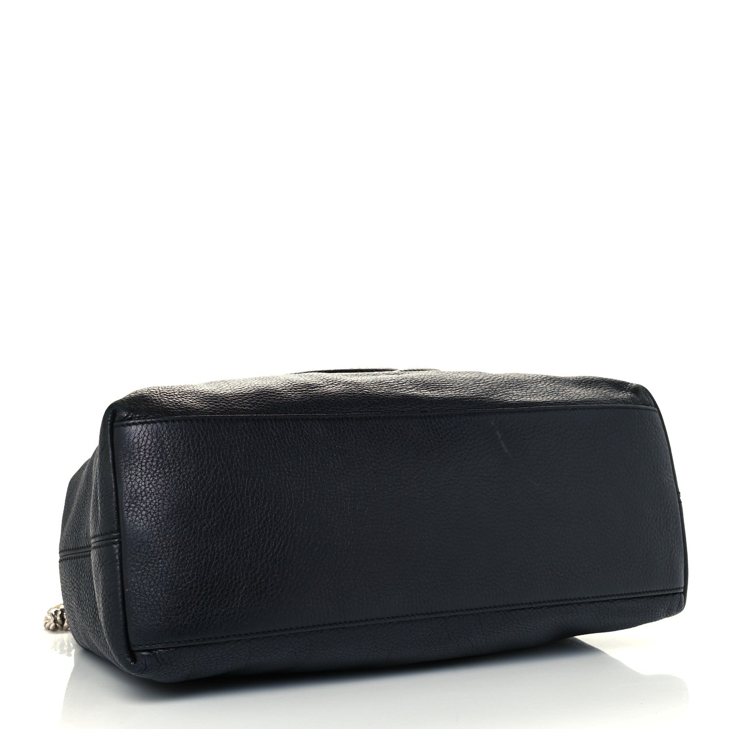 Gucci Pebbled Calfskin Medium Soho Chain Shoulder Bag Black 4 of 12