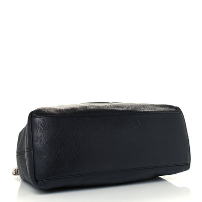 Gucci Pebbled Calfskin Medium Soho Chain Shoulder Bag Black 4 of 12