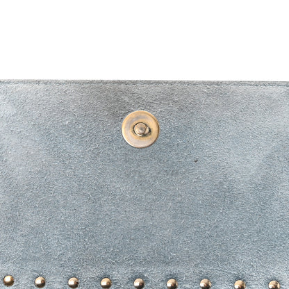 Valentino Garavani Grained Calfskin Small Rockstud Flap Crossbody Bag Niagara 12 of 12
