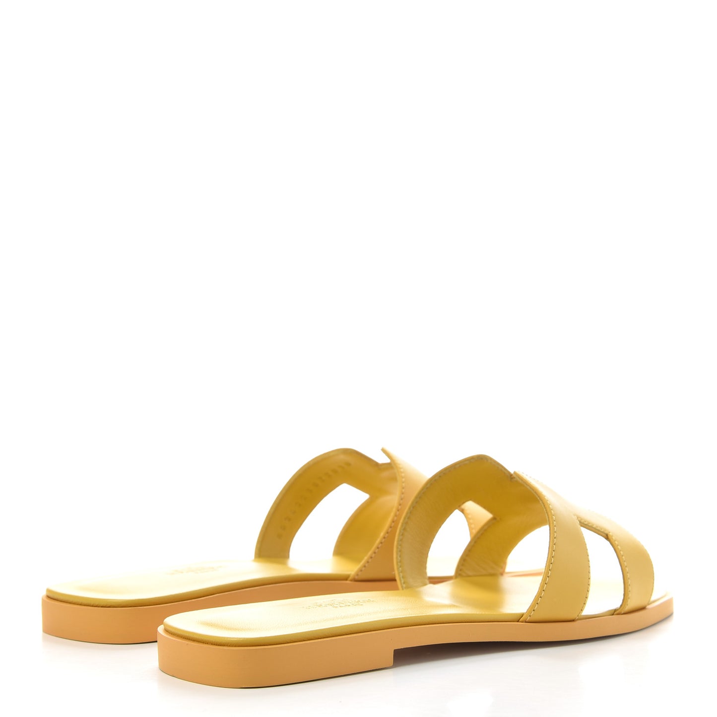 Calfskin Oran Sandals 36 Jaune Citron