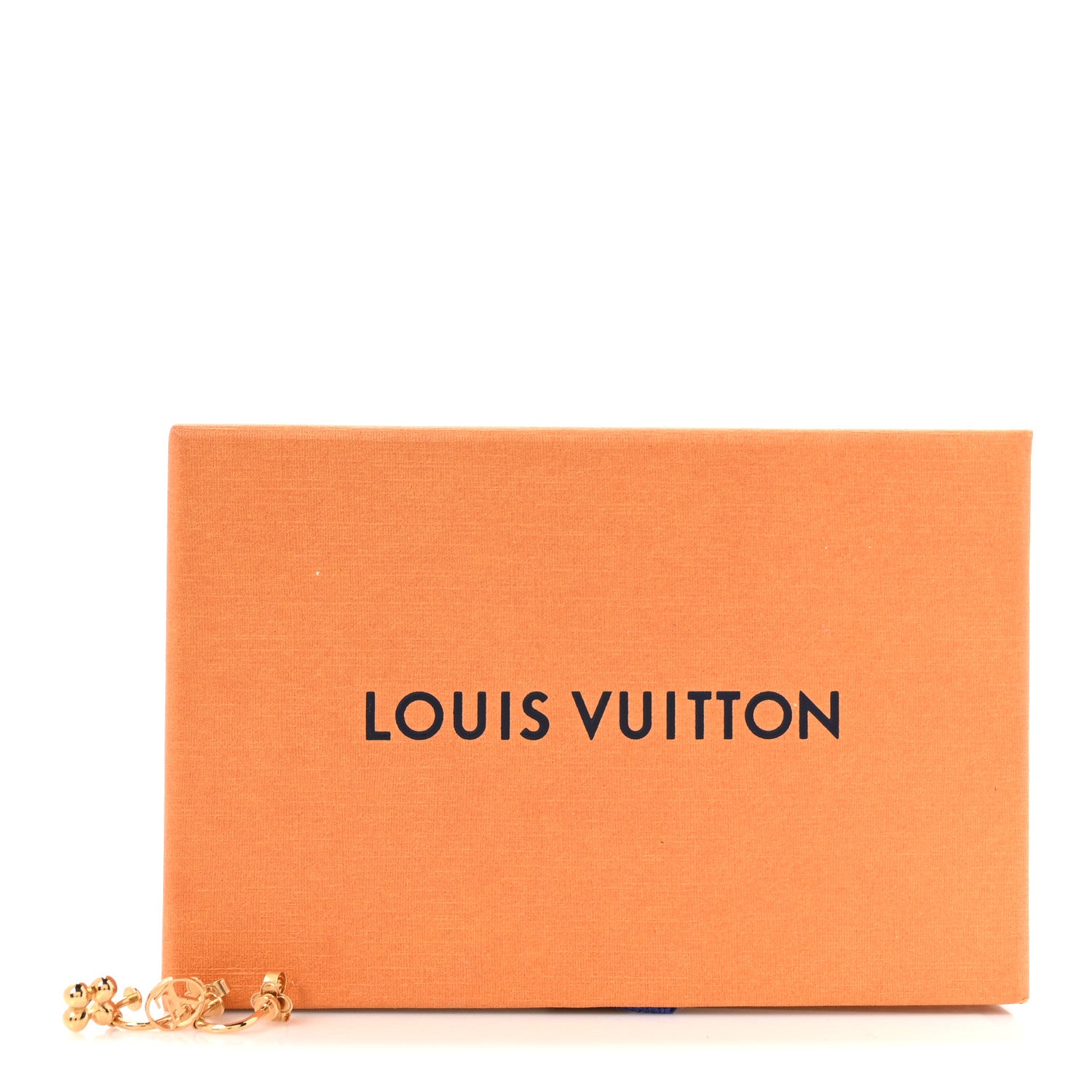 Louis Vuitton Brass Blooming Earrings Gold 5 of 5