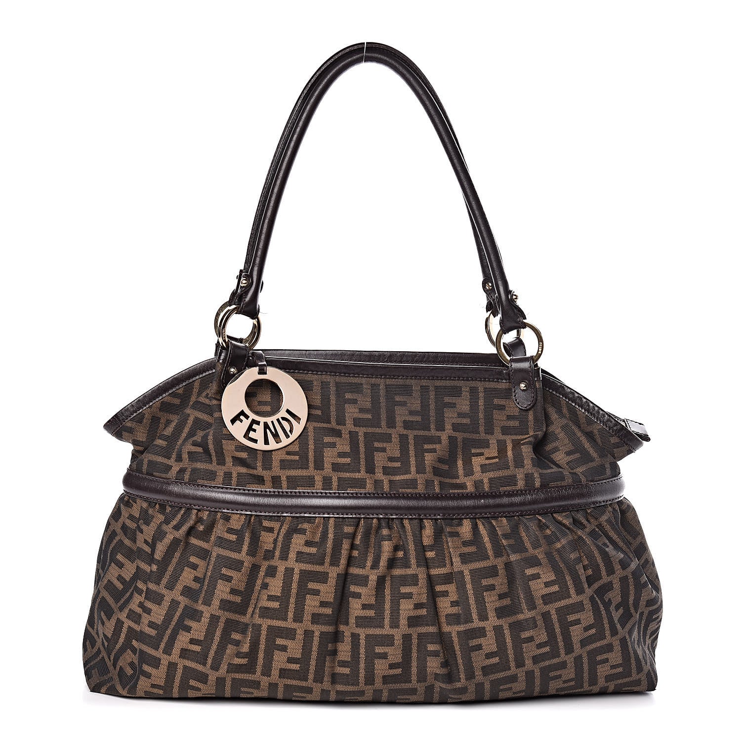 Fendi Zucca Large Chef Shopper Tote Tobacco 1 of 18