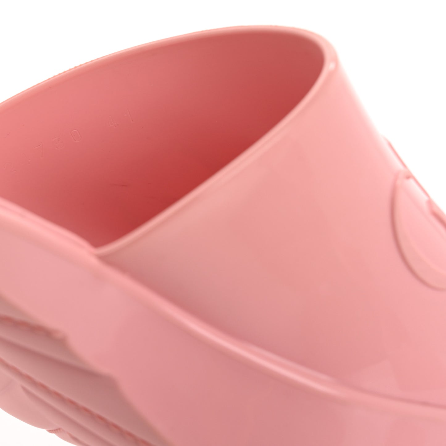 Rubber Gucci Logo Womens Platform 20/60mm Slide Sandals 41 Wild Rose