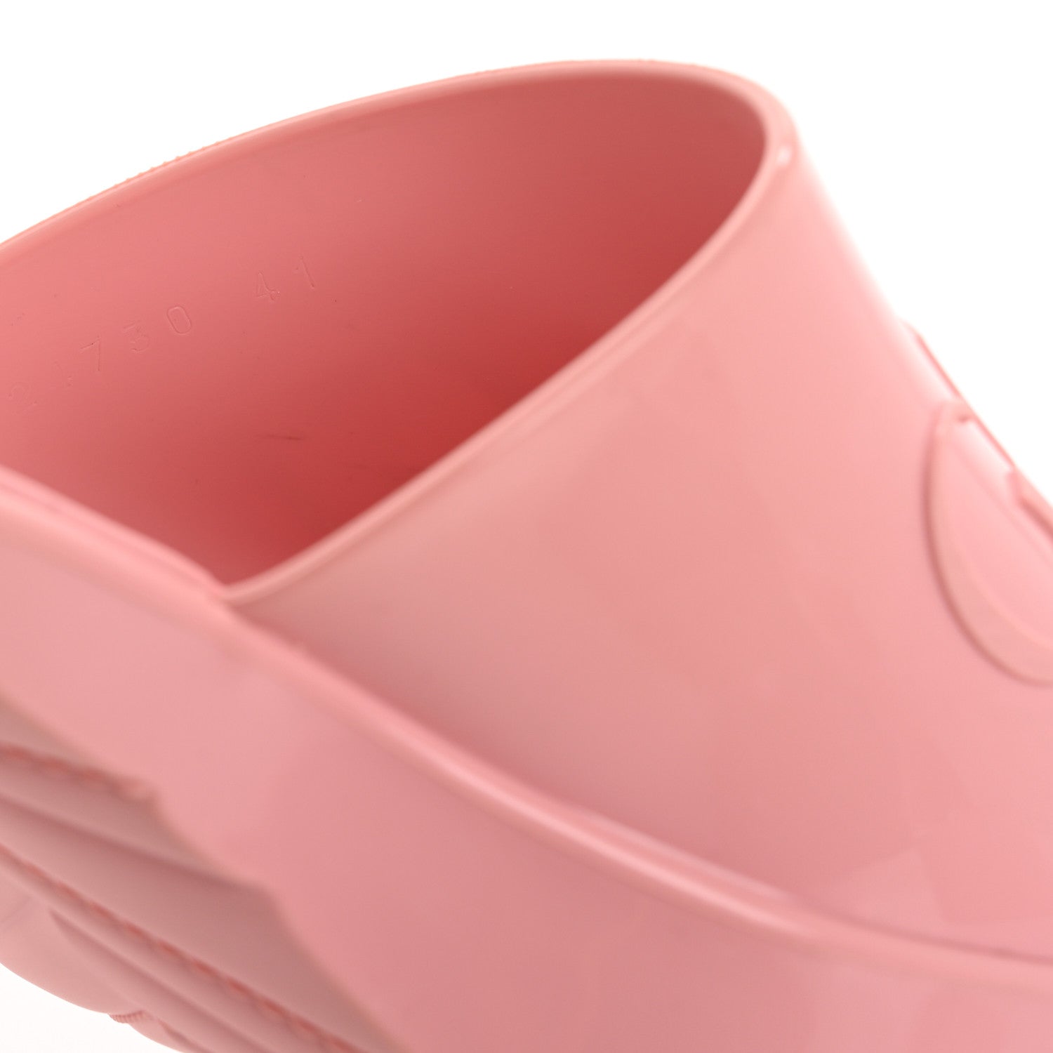 Gucci Rubber Gucci Logo Womens Platform 20/60mm Slide Sandals 41 Wild Rose 9 of 9