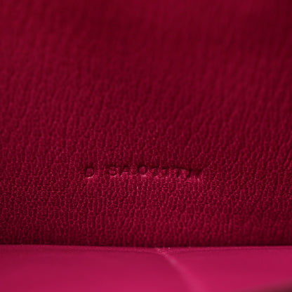 Hermes Shiny Alligator Kelly Longue Wallet Rose Sheherazade 7 of 9