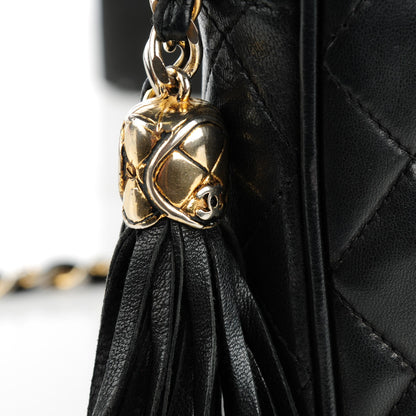 Chanel Lambskin Quilted Tassel Camera Case Black 6 of 10