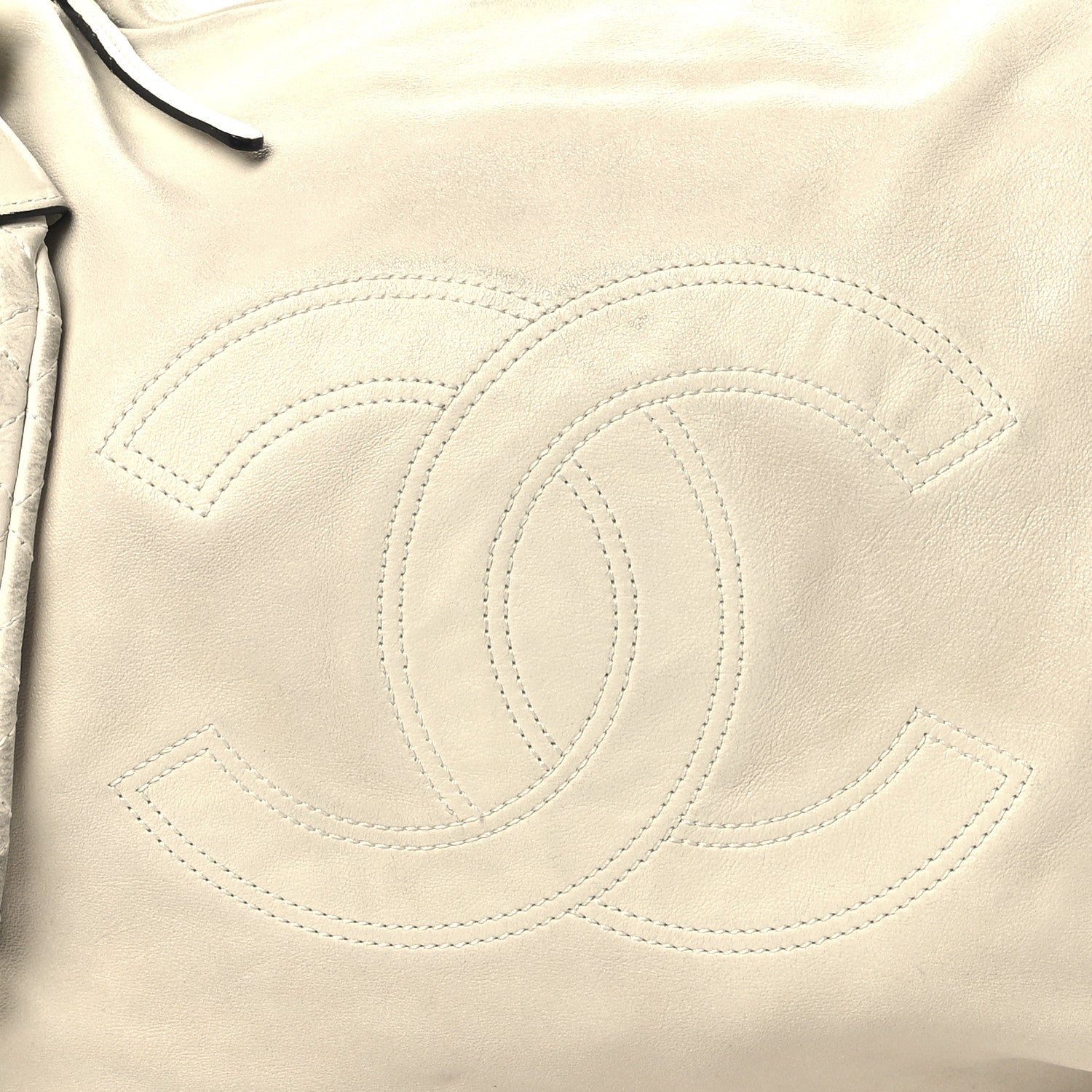 Chanel Lambskin Large Edgy Hobo White 8 of 19