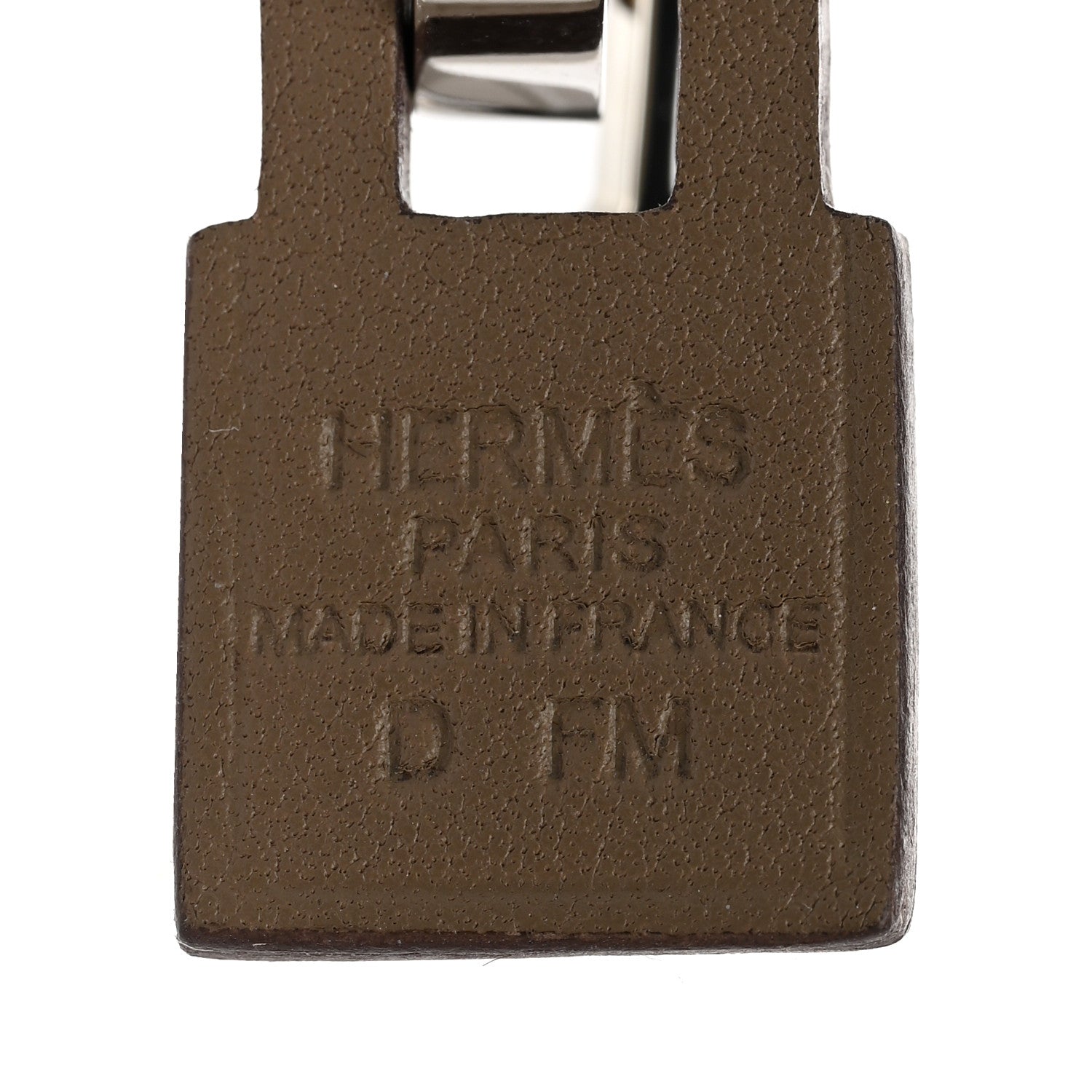 Hermes Palladium Swift O'Kelly Earrings Etoupe 4 of 5